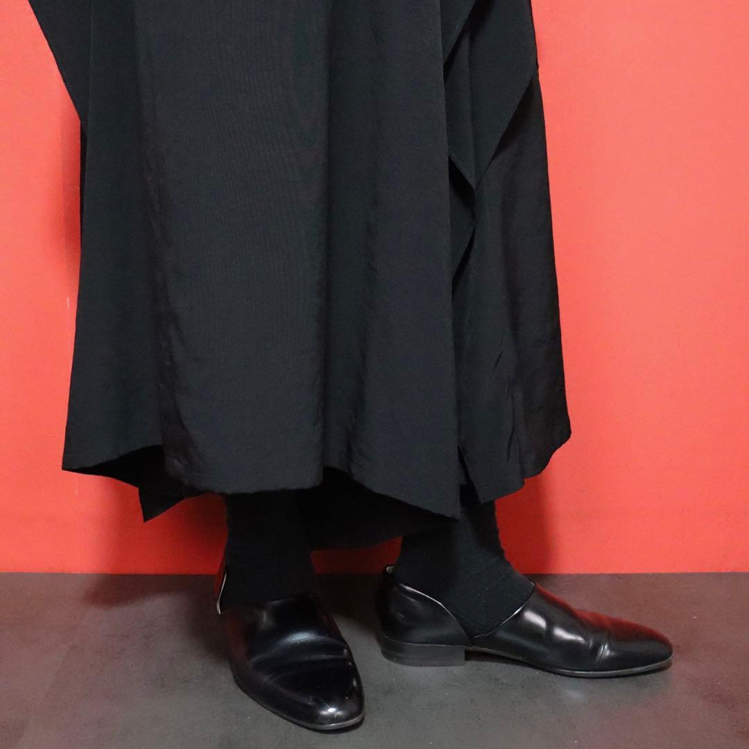 【美品 / モード】Y's ヨウジヤマモト トリアセテート ラッフルパンツ