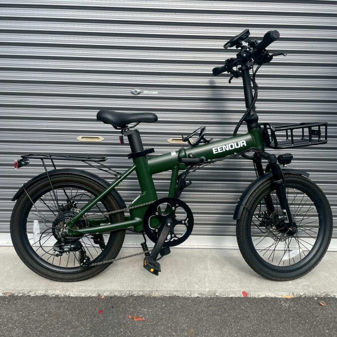 ほぼ未使用 EENDUR C-4 折りたたみ電動アシスト自転車 オプション付き