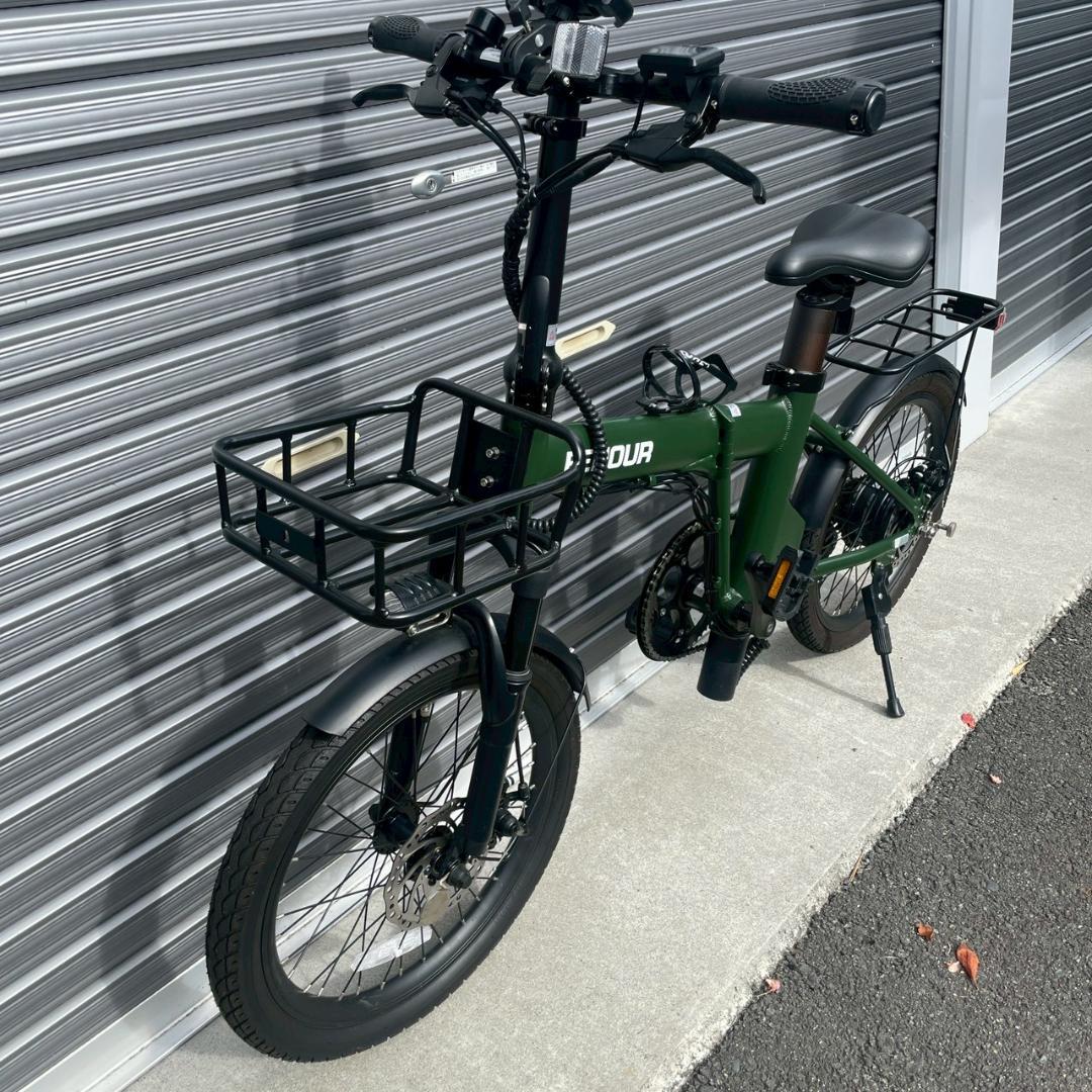 ほぼ未使用 EENDUR C-4 折りたたみ電動アシスト自転車 オプション付き