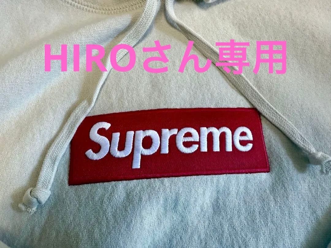 Supreme フード付きパーカー クリーム