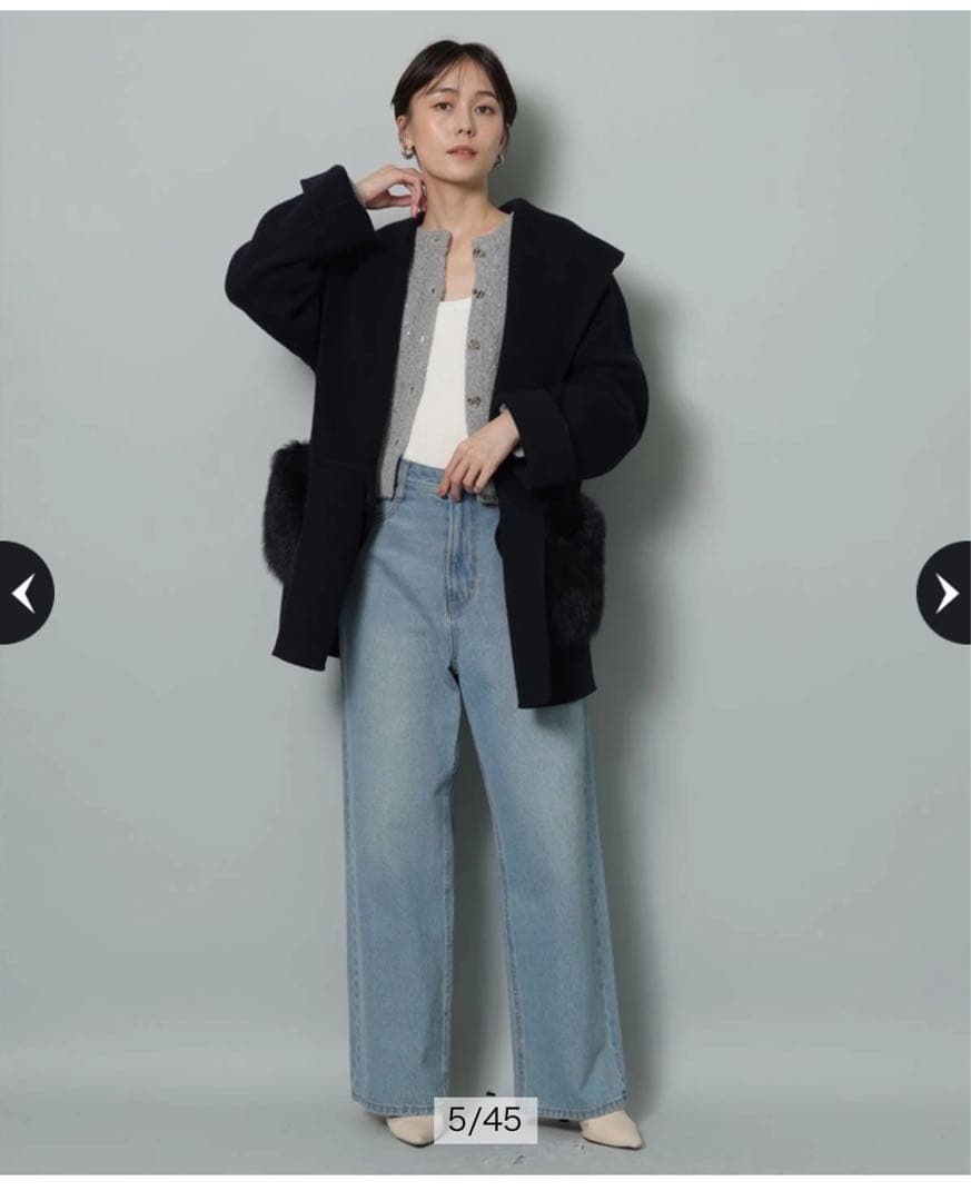 ［たにちゃん］アルページュストーリー ワイドデニムパンツ