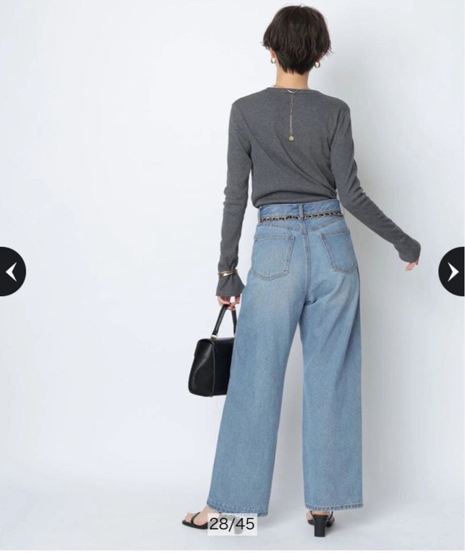 ［たにちゃん］アルページュストーリー ワイドデニムパンツ