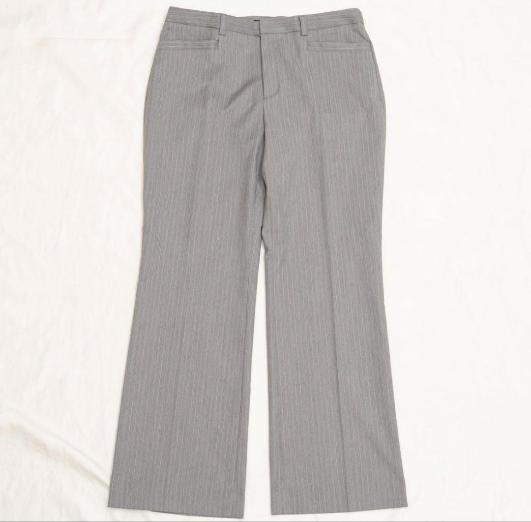 美品✨大きいサイズ【23区】シルク混 グレー系 レディース セットアップ 42