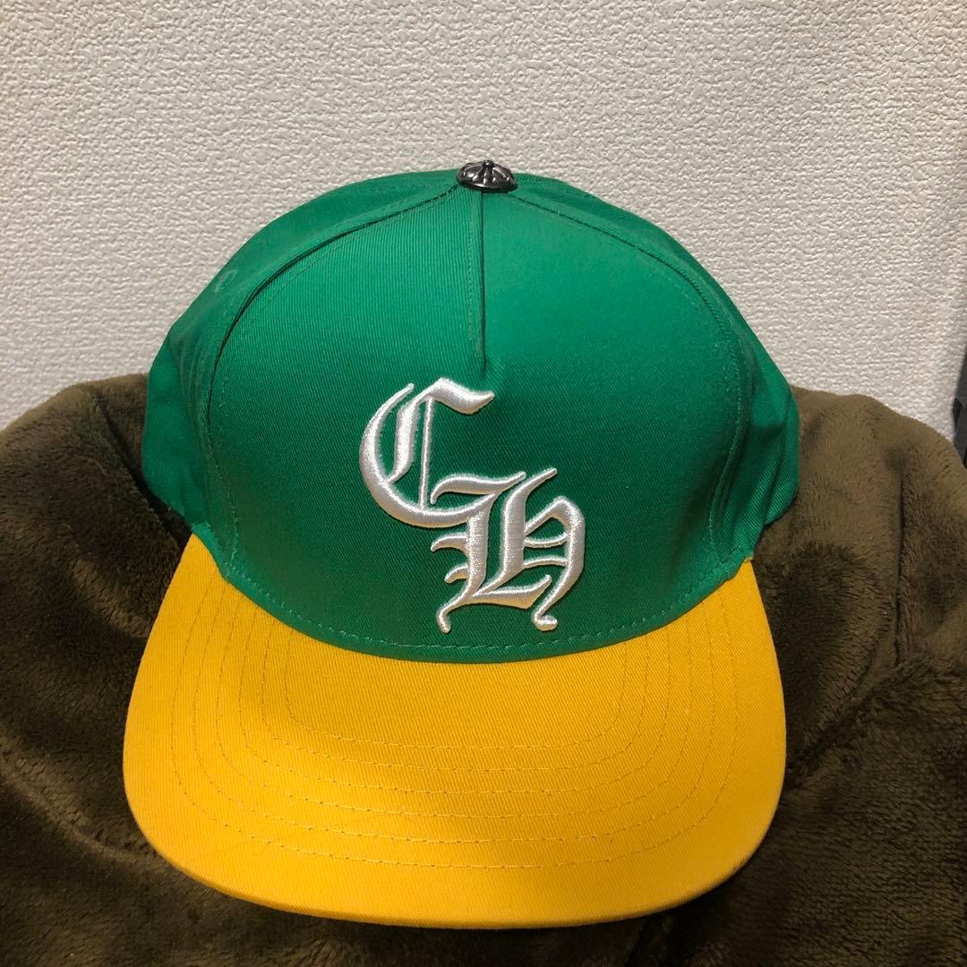 CHROME HEARTS ベースボールキャップ 緑/黄色