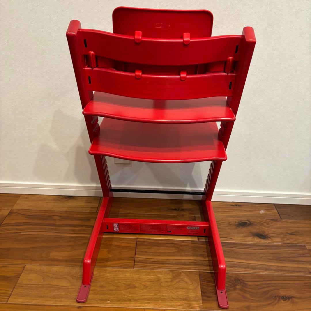 STOKKE トリップトラップ レッド ベビーセット付き 美品 ストッケ