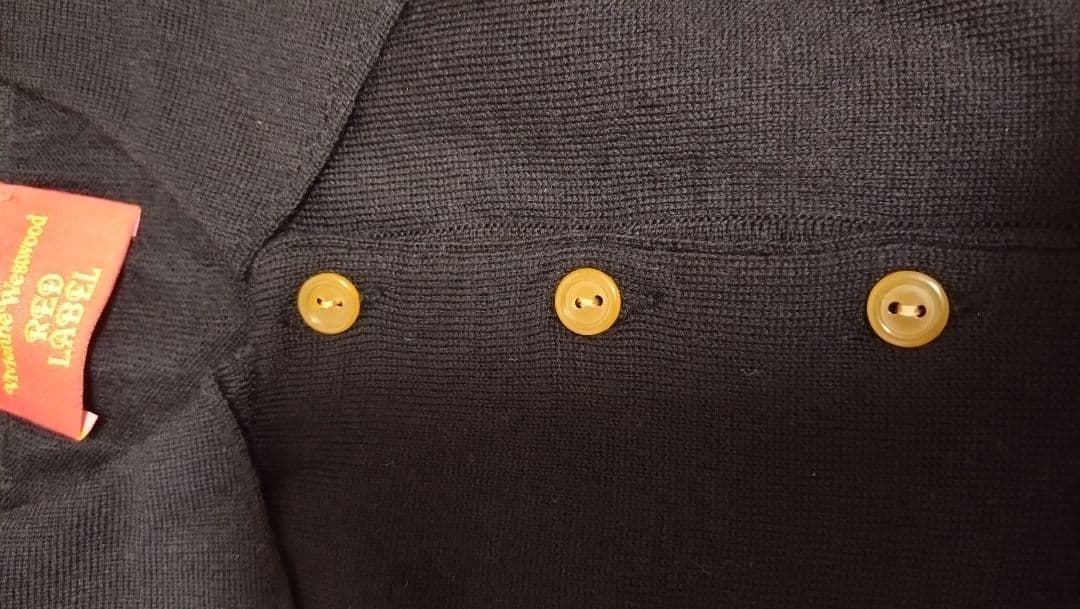 VivienneWestwood レッドレーベル 襟付きセーター ブラックL