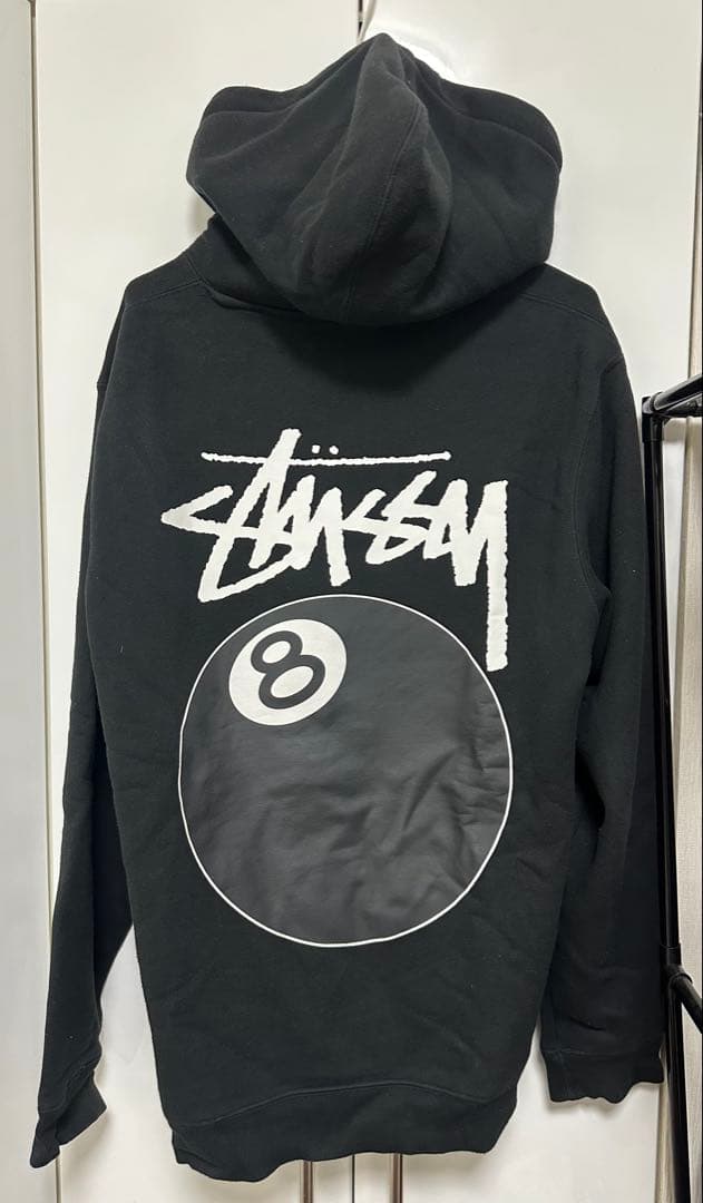 Stussy 8ボール ブラック パーカー