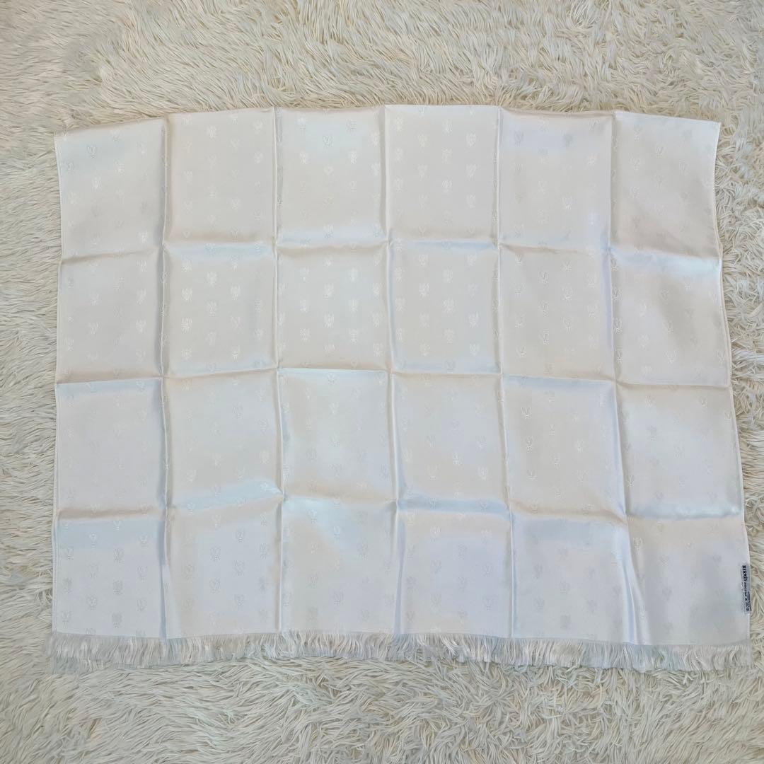 【未使用品】エルメス ストール シルク100% 白 ハチ 希少