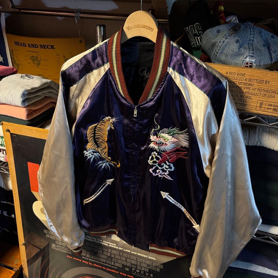 美品 豪華刺繍 小泉進次郎 テーラー東洋 スカジャン 横須賀ジャンパー 希少 L