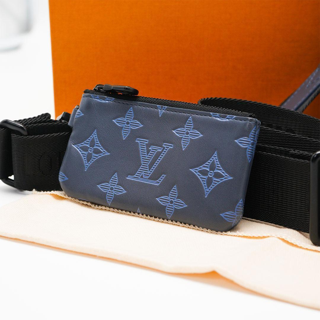 【極美品】ルイヴィトン モノグラムシャドウ デュオ メッセンジャー M45730