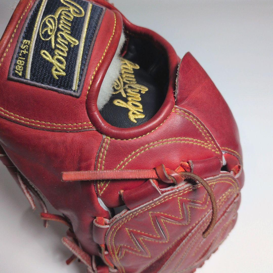 【美品】Rawlings 軟式 ピッチャー用 グローブ GR5HEA15W