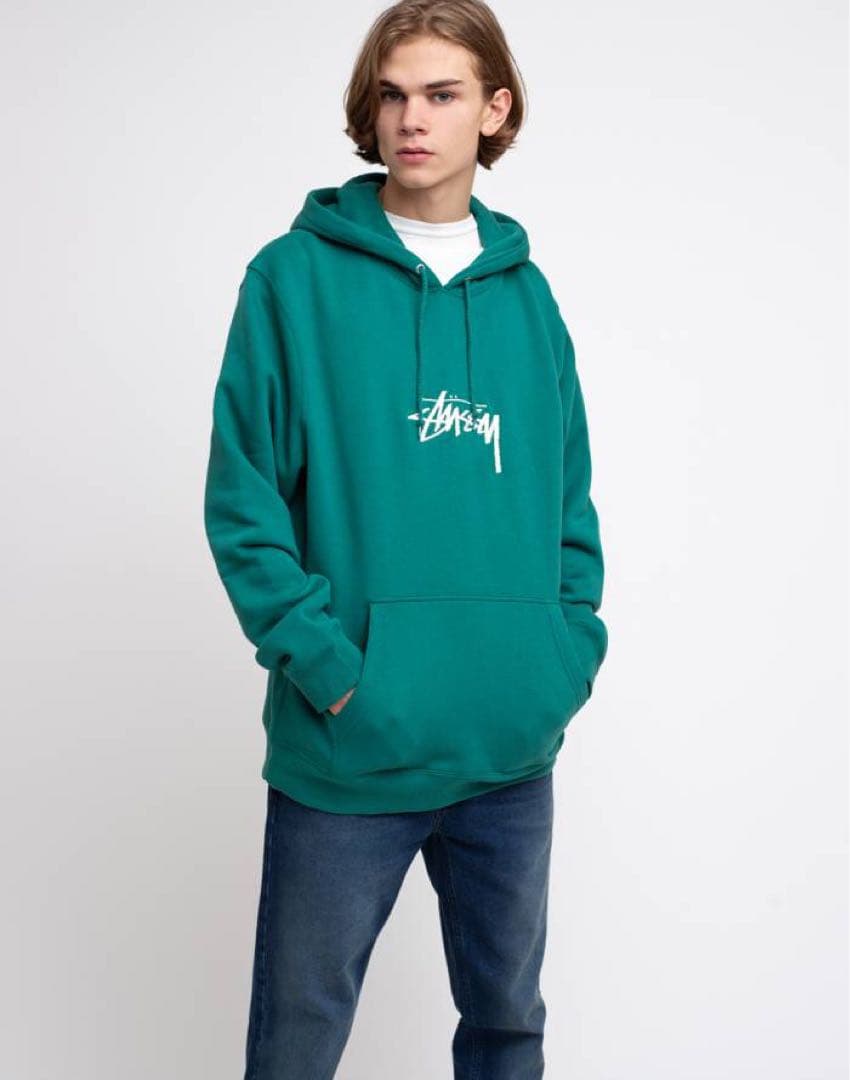 ☆ STUSSY Stock Logo Applique Hoodie ☆