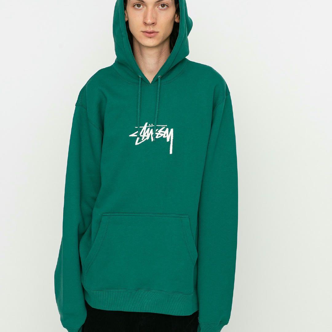 ☆ STUSSY Stock Logo Applique Hoodie ☆