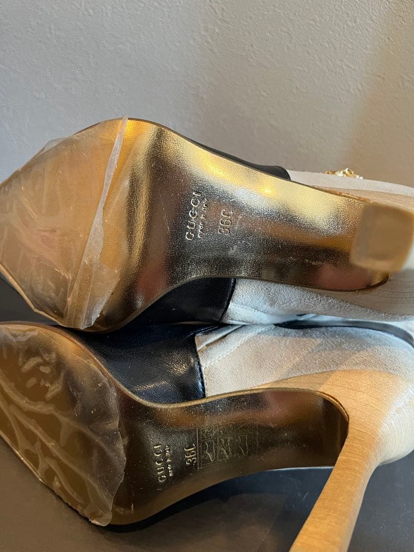 GUCCI レザー スエードブーツ　36