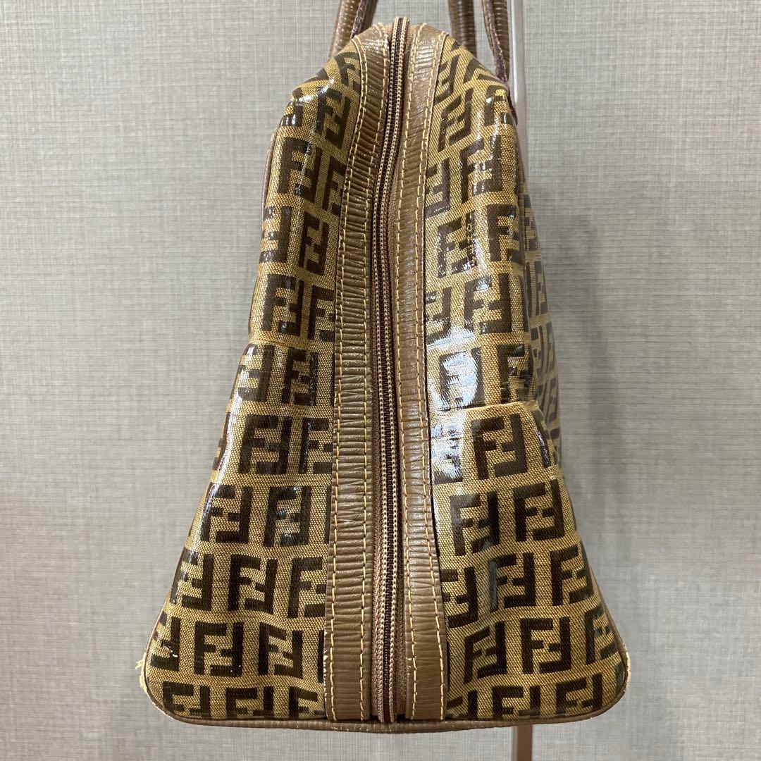 希少【Fendi】オールドフェンディ FFロゴ ズッキーノ ハンドバッグ