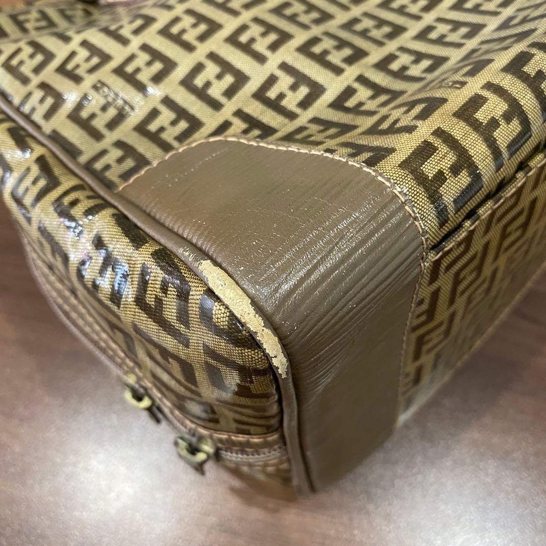 希少【Fendi】オールドフェンディ FFロゴ ズッキーノ ハンドバッグ