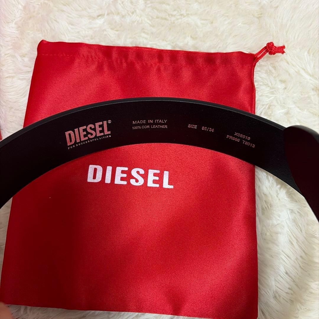 DIESEL ブラック レザーベルト