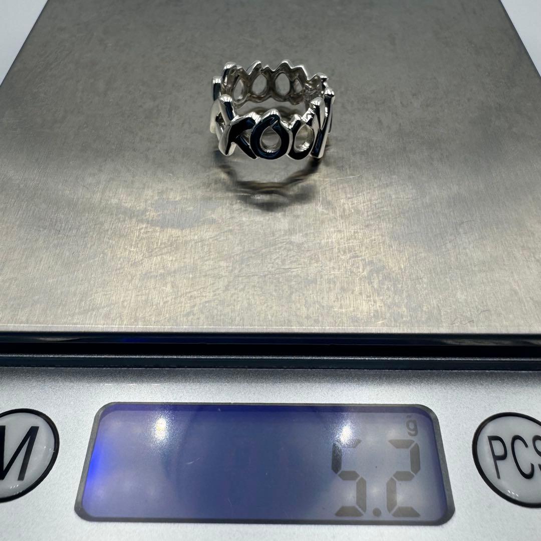 【TIFFANY&Co】鏡面仕上げ　ラブ＆キス　リング　　9号　T&Co