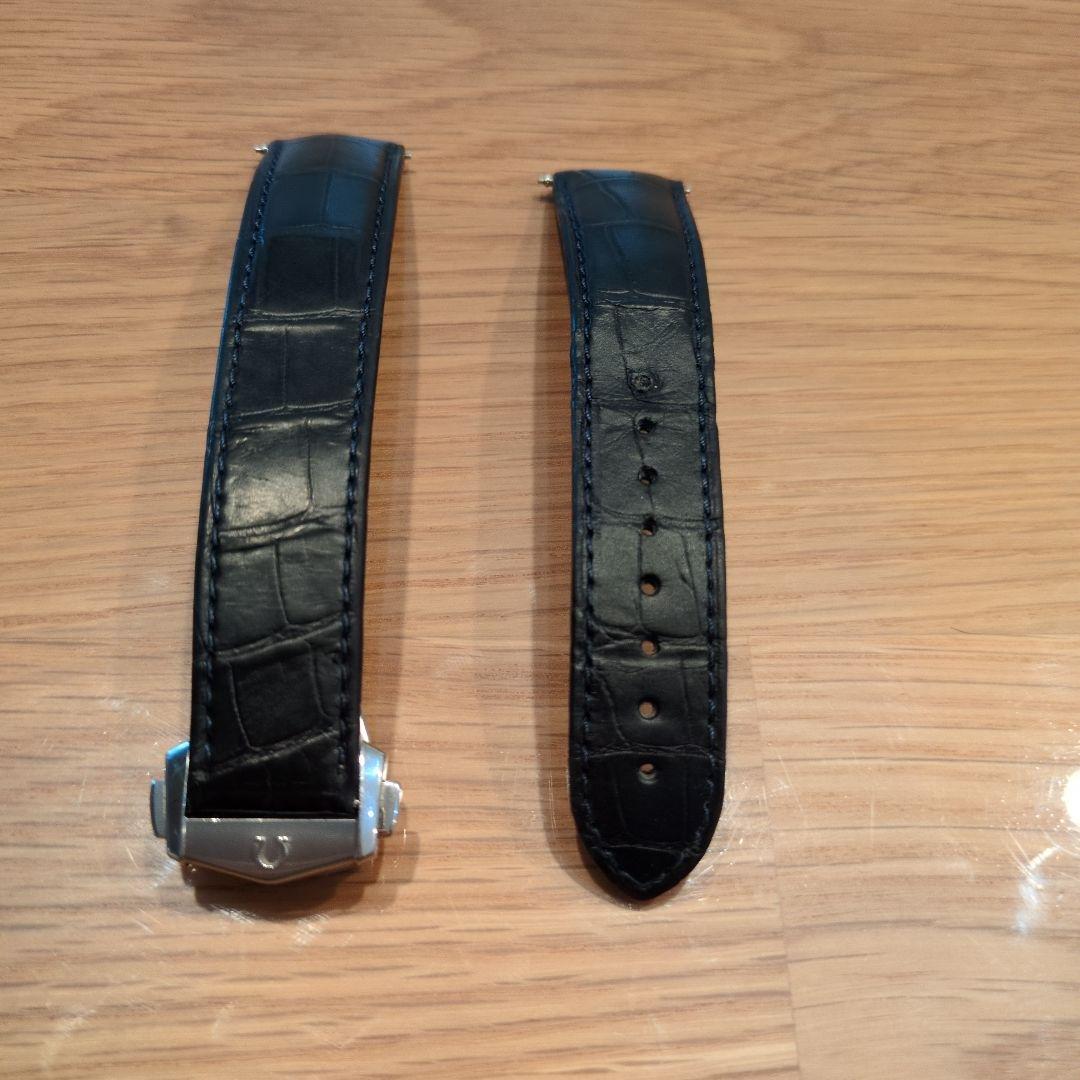 値下げ☆オメガ純正シーマスターアクアテラレザーベルト20-18mmバックル18