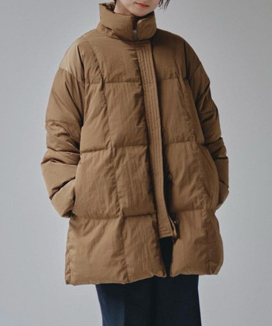 TODAYFUL スタンドカラーダウンジャケット　キャメル　サイズ36