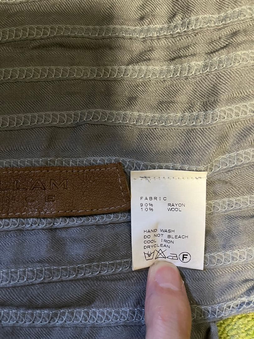 美品★isaac sellam スヌード マフラー 春物 アイザックセラム