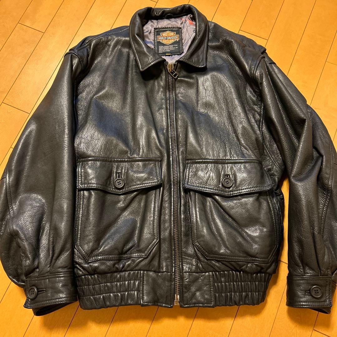 HARLEY-DAVIDSON ブラックレザージャケット Mサイズ