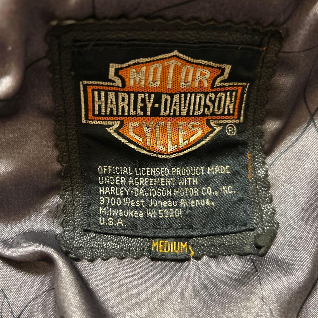 HARLEY-DAVIDSON ブラックレザージャケット Mサイズ