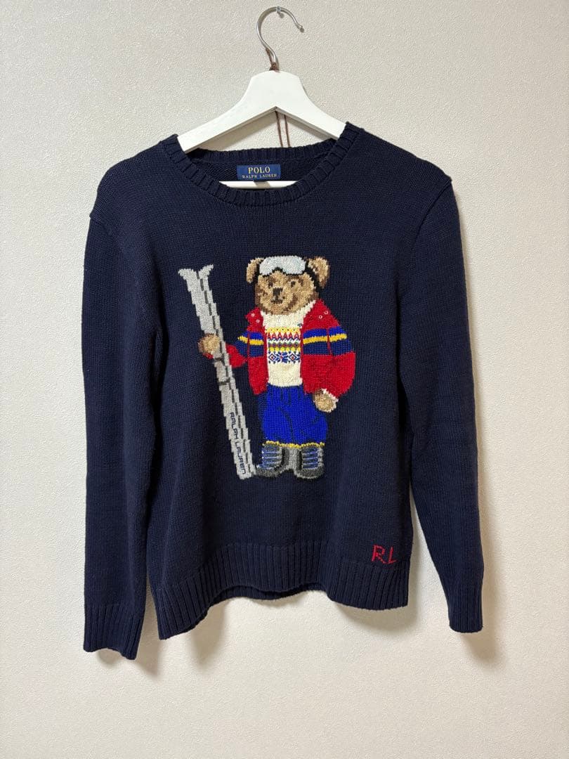 ポロラルフローレン ポロベア ニット セーター　ネイビー