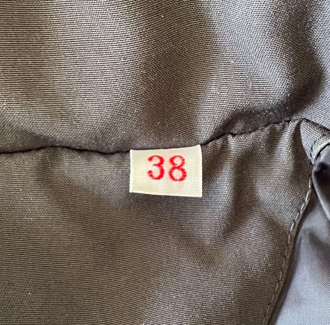 カ*ム様 DANTON タッサー ダウンジャケット 38 ラクーンファー ダウン