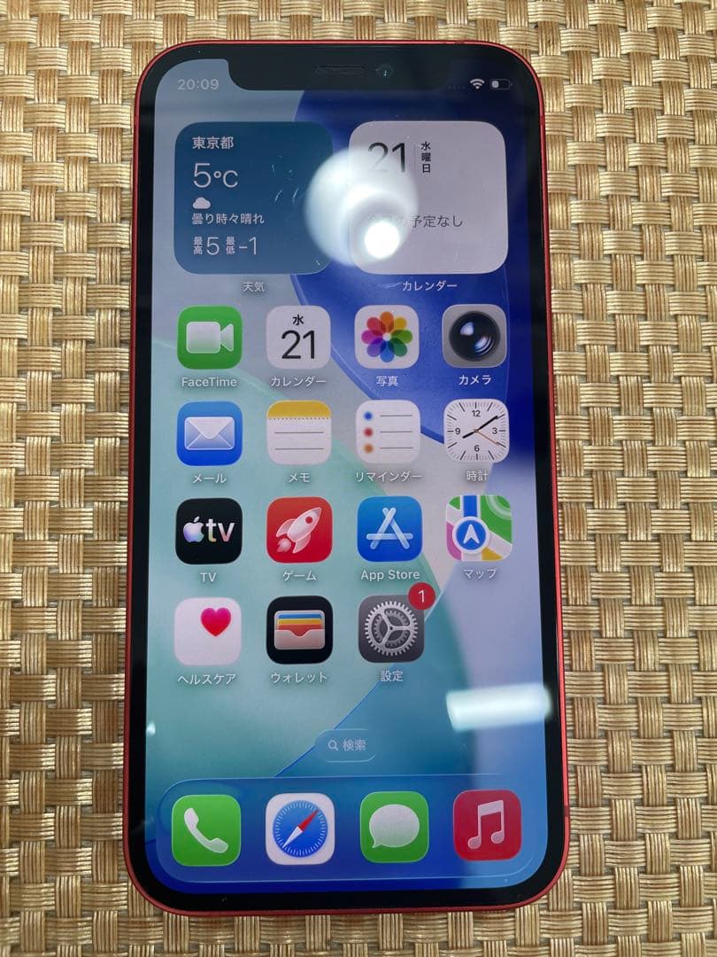 iPhone 12 mini 64 GB レッドSIMフリー【3391】