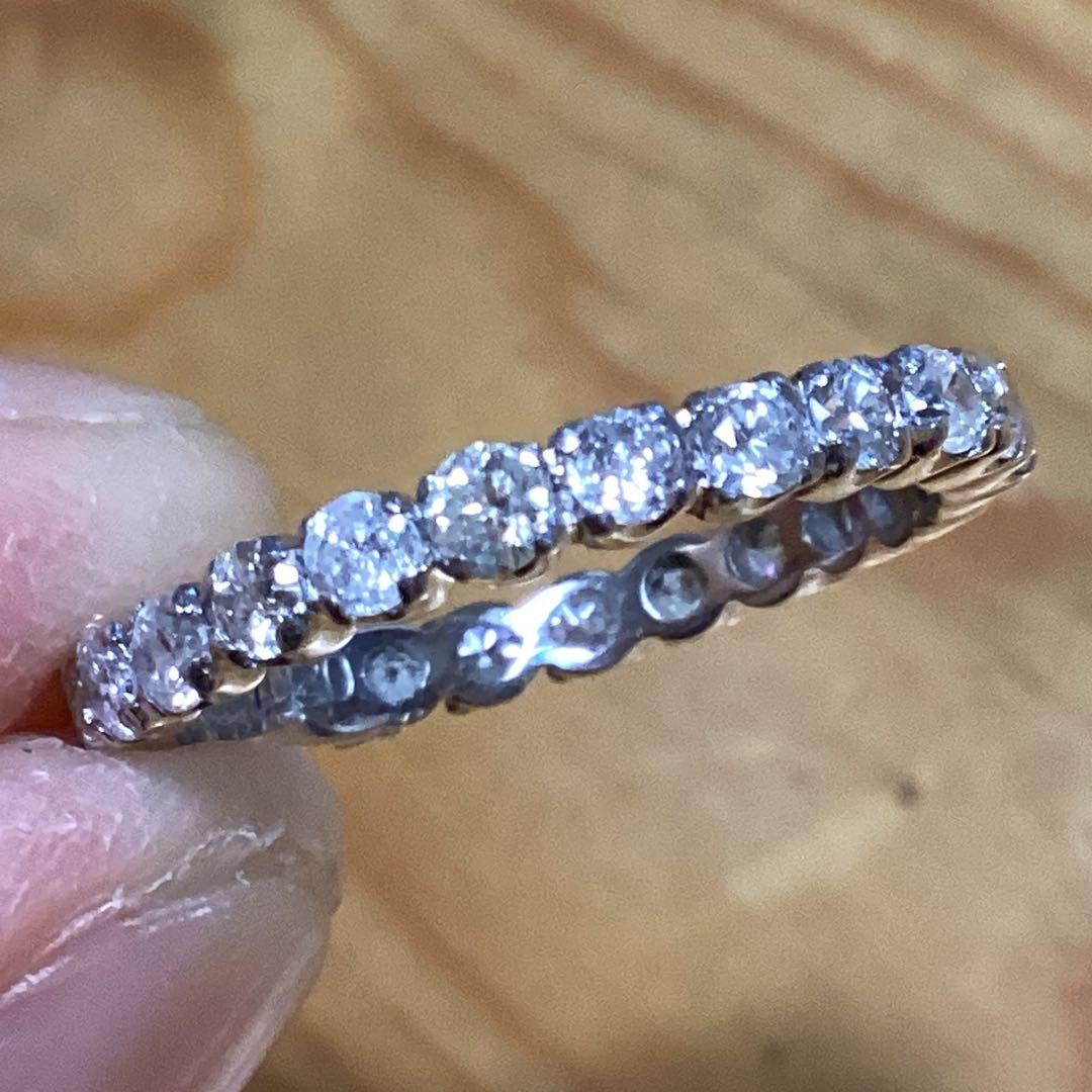 黄龍さま専用❗️ダイヤモンド✨リング✨約12号✨ハーフアップ・エタニティ✨指輪