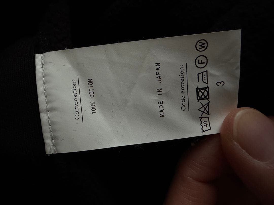 A.PRESSE ハーフジップスウェット