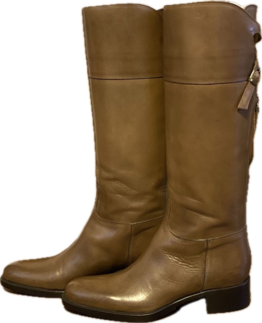 美品　SARTORE サルトル　シングルバックベルト　ジョッキーブーツ　ブラウン