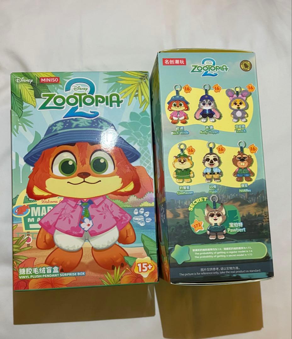 【2つセット】MINISO ズートピア2 バックチャーム