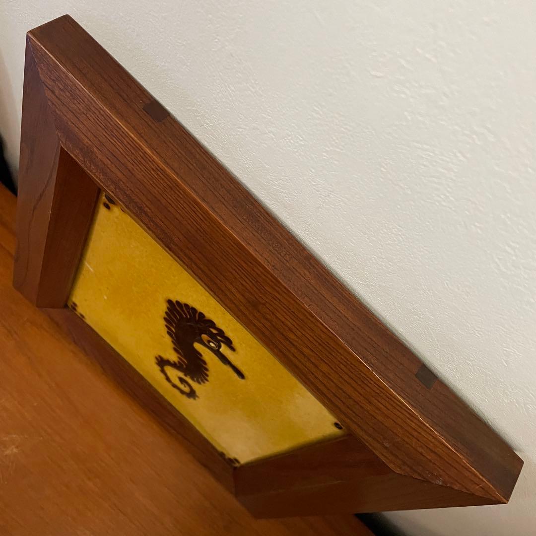 舩木研兒 舩木研児 船木研児 タツノオトシゴ　陶板画 　民藝 骨董