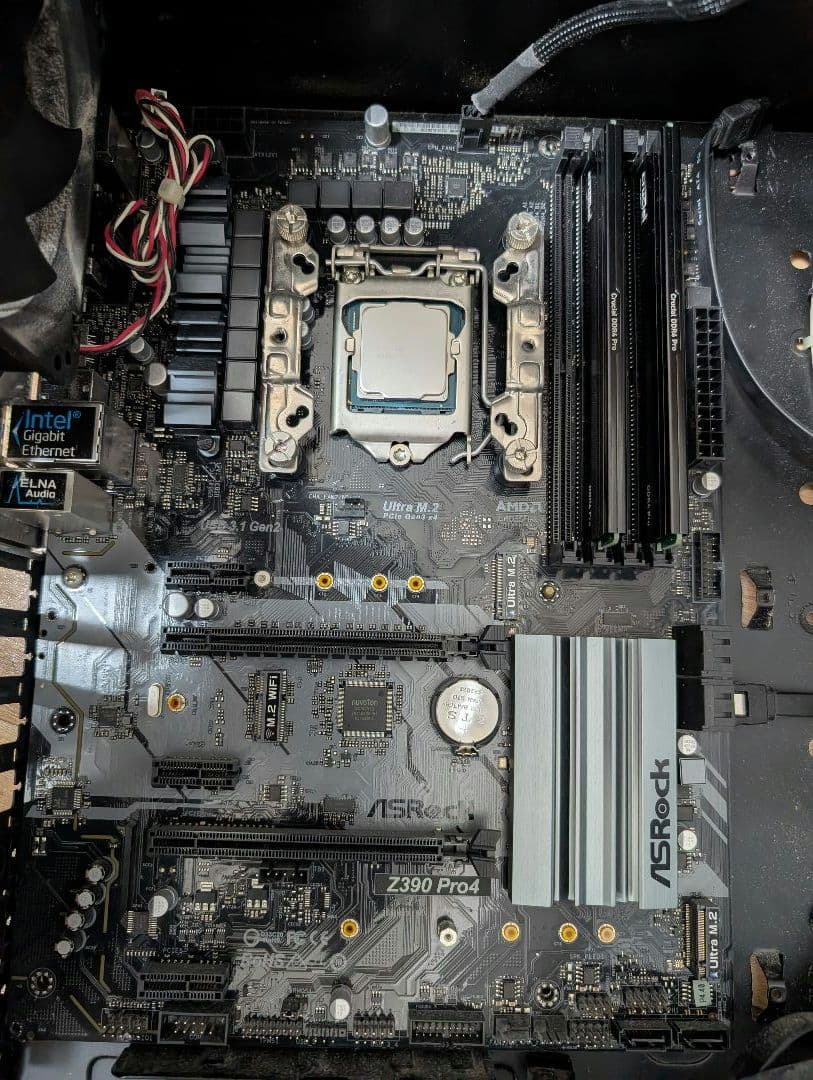 【中古】ミドルタワーPCケース_マザーボード_CPU_メモリ_クーラー_その他