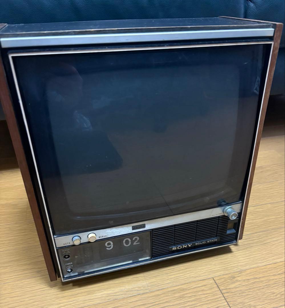SONY製木製ブラウン管テレビ(TVC-340) 昭和レトロ家電 骨董品