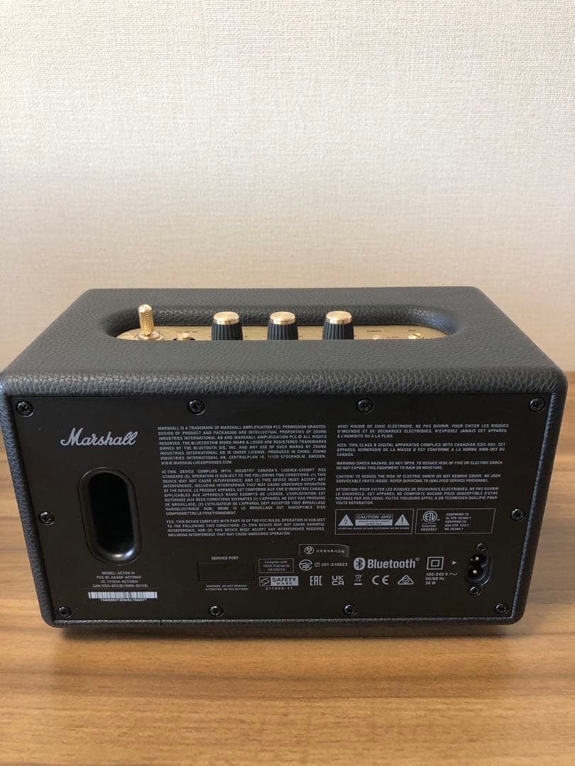 Marshall Acton III Bluetoothスピーカー　ブラック