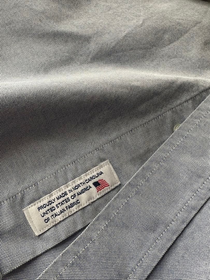 USA メーカーズ　ブルックスブラザーズ サックス　BDシャツ 15-32 L