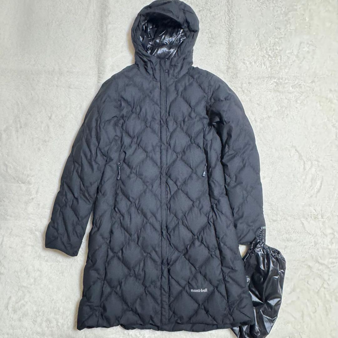美品モンベルGORE-TEX 800FP U.L.トラベルダウンコートM黒