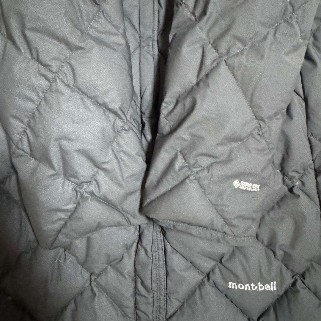 美品モンベルGORE-TEX 800FP U.L.トラベルダウンコートM黒