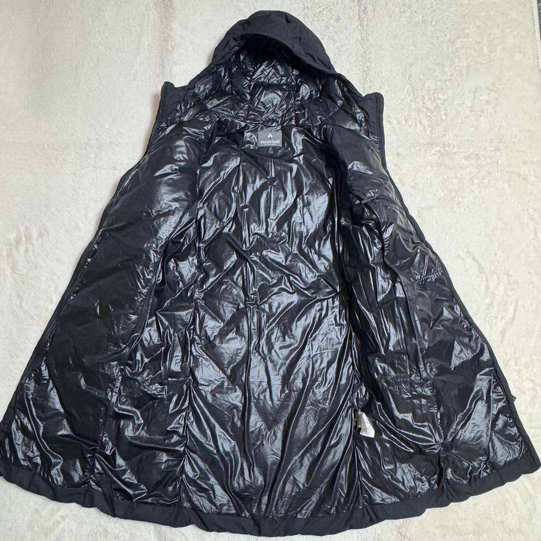 美品モンベルGORE-TEX 800FP U.L.トラベルダウンコートM黒