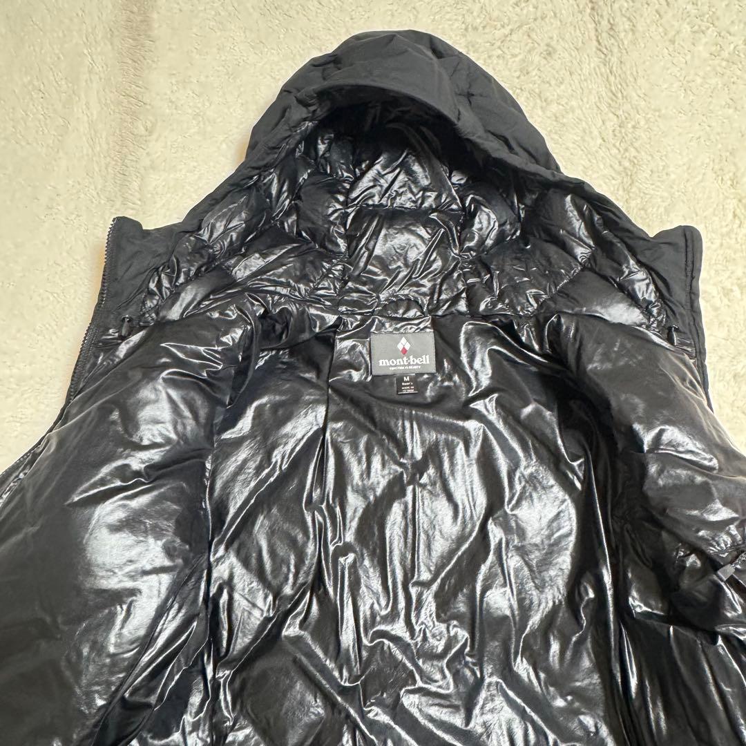 美品モンベルGORE-TEX 800FP U.L.トラベルダウンコートM黒