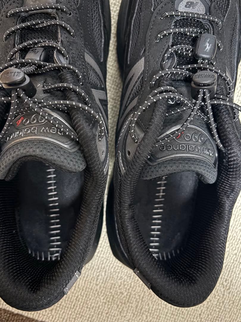 未使用級　New Balance U990BB6 トリプルブラック