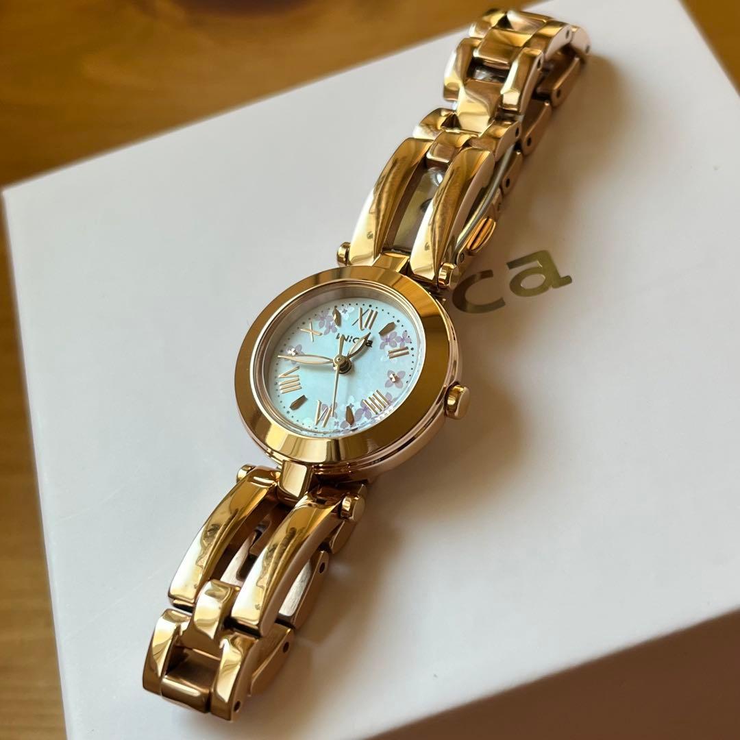 【SALE】シチズン wicca ウィッカ ハーフバングル ライラック 限定