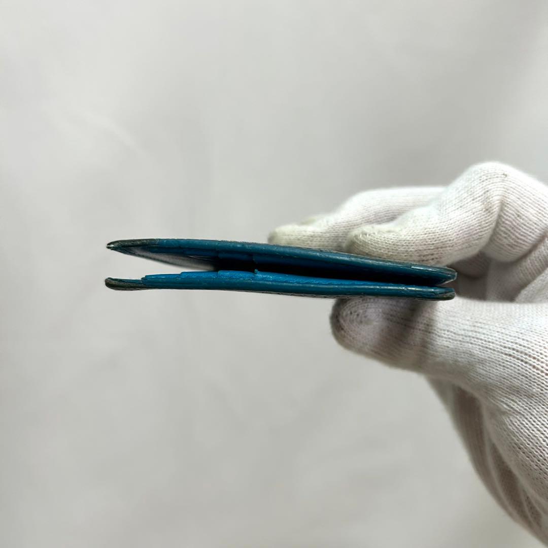 希少　TOM FORD クロコ　型押し　マネークリップ　カードホルダー　グリーン