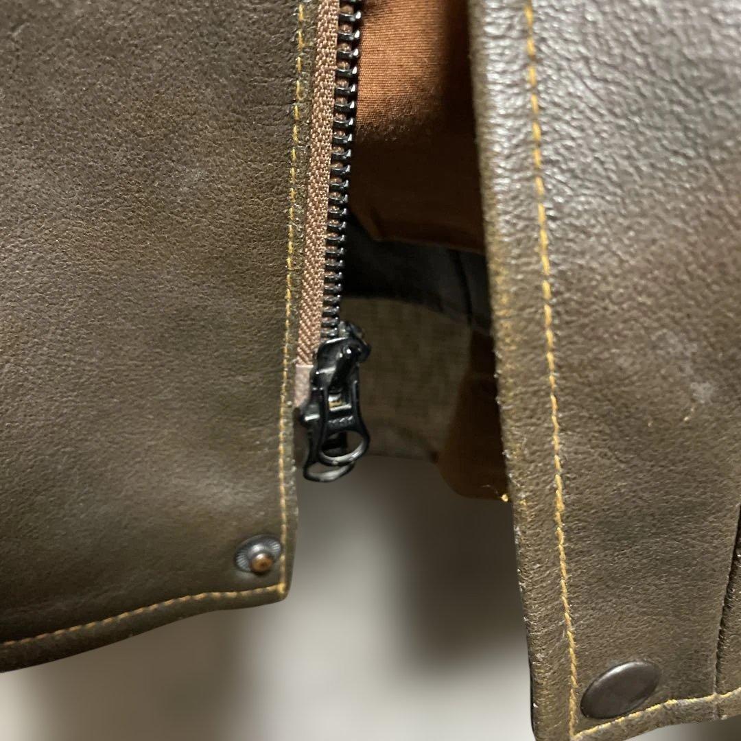 オールドGAP ブラウン レザー ジャケット M