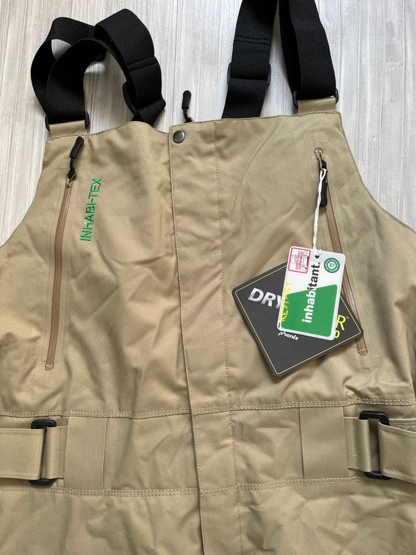 新品未使用　inhabitant ビブパンツ　Mサイズ