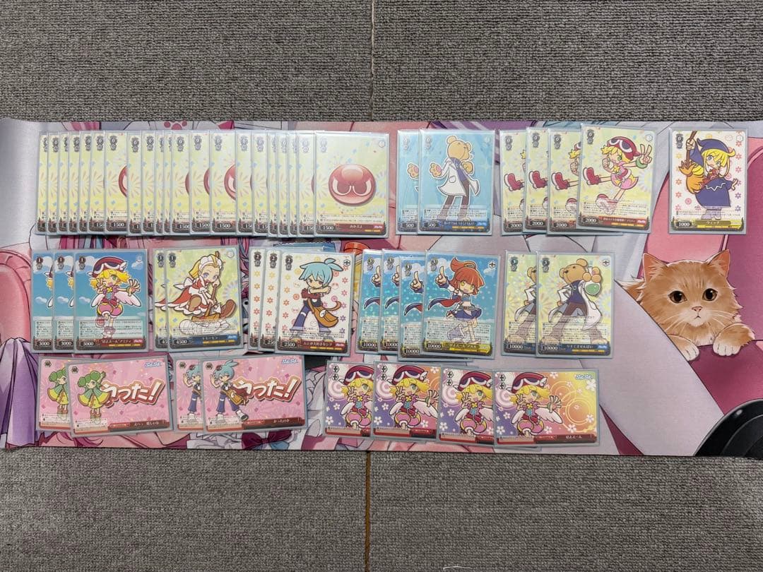 WS ぷよぷよ　あかぷよデッキ　スリーブ付き