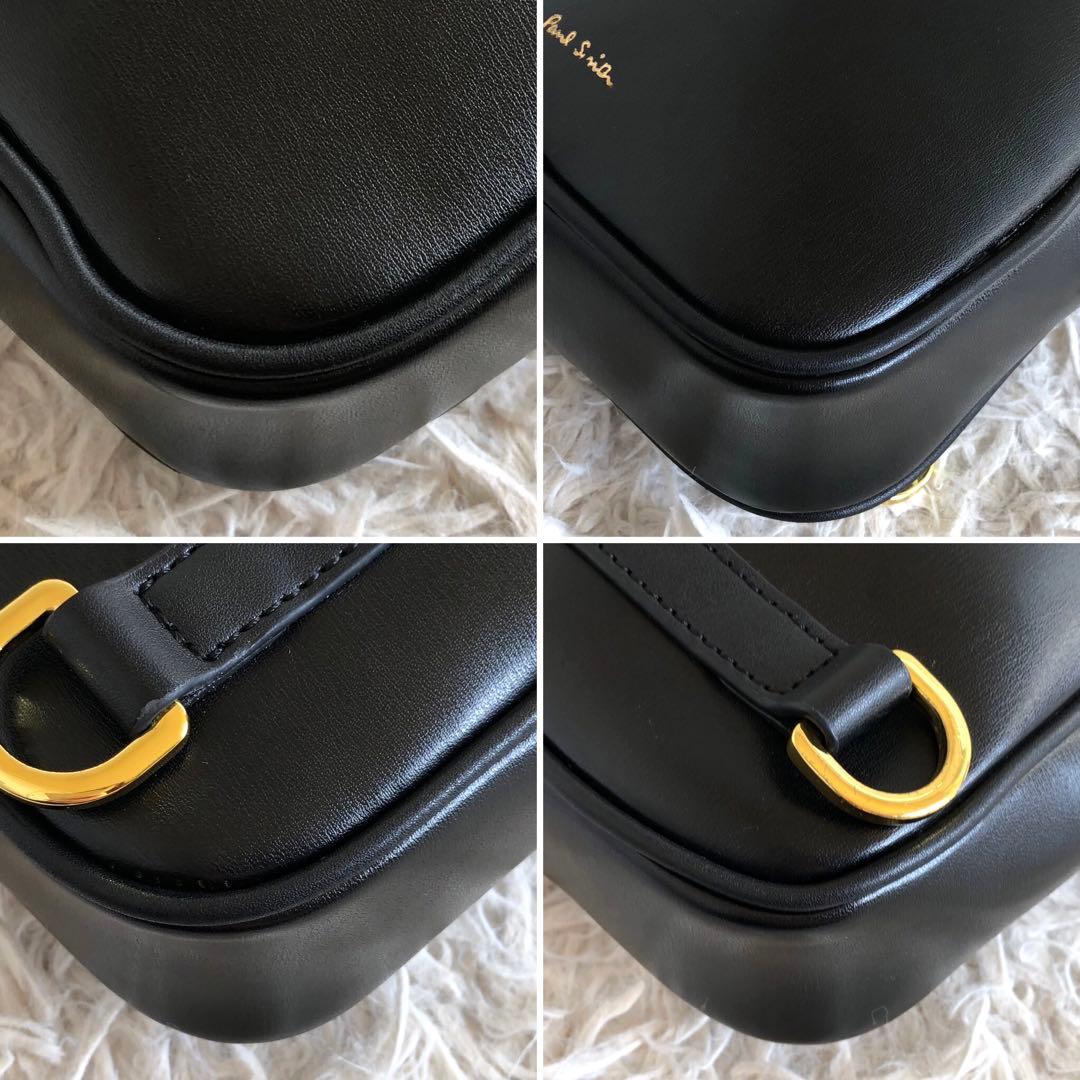 【極美品】ポールスミス　ボディバッグ　ショルダーバッグ　黒　本革　ゴールド金具